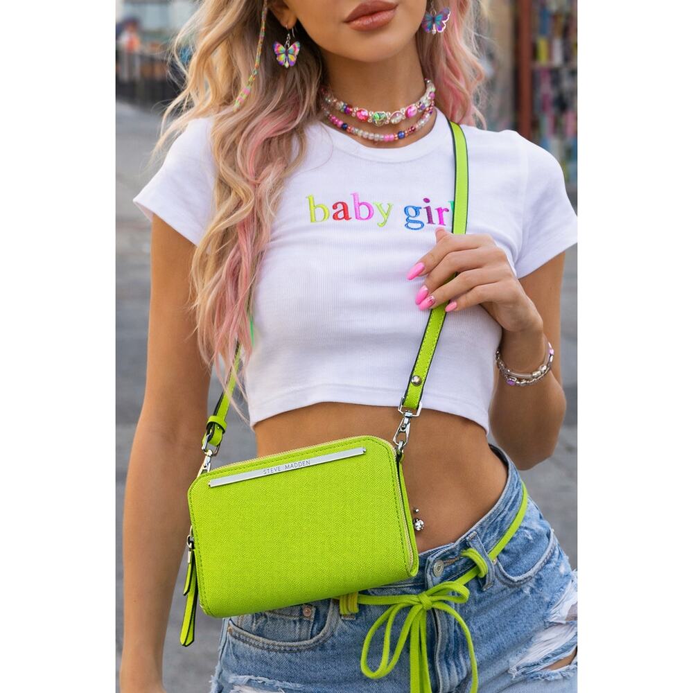 Steve Madden Lime Green Crossbody Bag